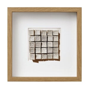 Kuntsobject - Mijn Dikke van Dale wordt steeds dunner - papier - zwart wit