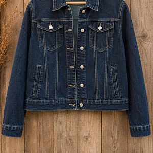 Let Kindness Bloom – One of a Kind Upcycled Denim Jacket
