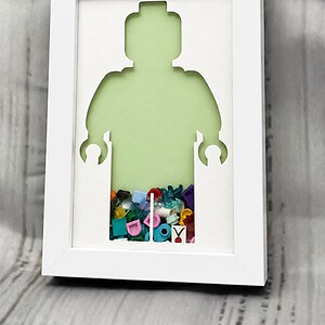 Licht groen 💚 Unieke minifiguur display fotolijst (10x15 cm) voor LEGO fans!