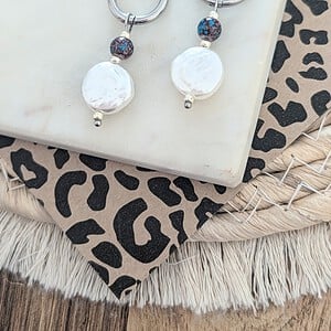 Lovely parel oorbellen zilver
