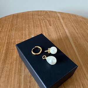 Mix & Match stainless steel goudkleurige oorbellen set