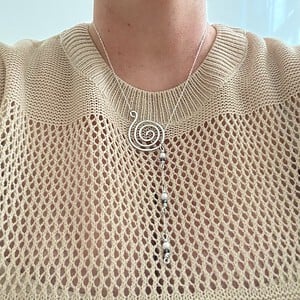 Parel en amethistketting