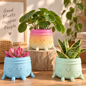 Planti Potti – vrolijk 3D-geprint bloempotje met gezichtje