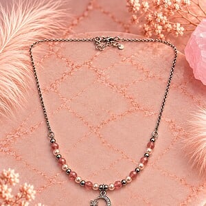 Rose Bloom ketting – Glasparels & facetkralen