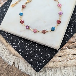 RVS glitterarmband