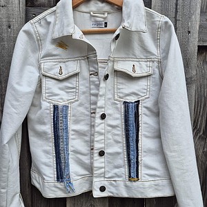 She Wolf – One of a Kind Upcycled Denim Jacket