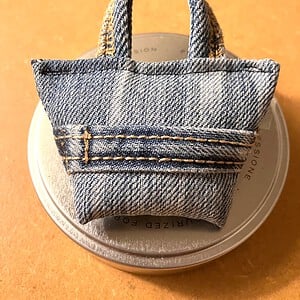 Tas hanger Bag charm mini tas blauw 002