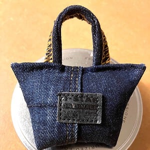 Tas hanger Bag charm mini tas blauw