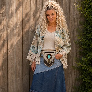 Turquoise Spirit Heuptasje – Boho Festival Style