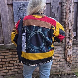 Upcycled Patchwork Jacket “Nomad Soul” – One of a Kind Boho Jacket