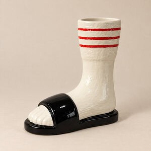 Vaas sok in badslipper