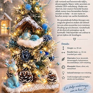Winterdroom – Handgemaakt Kersttafereel met Hertjes & Verlichting