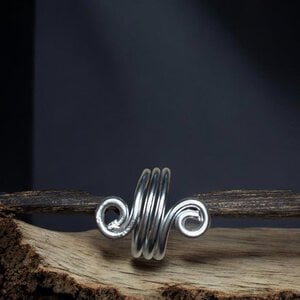 Zilveren statement ring