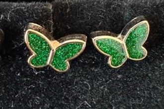 Resin schattig vlinder oorbellen