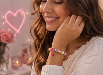 Colorful Love armband handgemaakt - 148238 Colorful Love armband handgemaakt