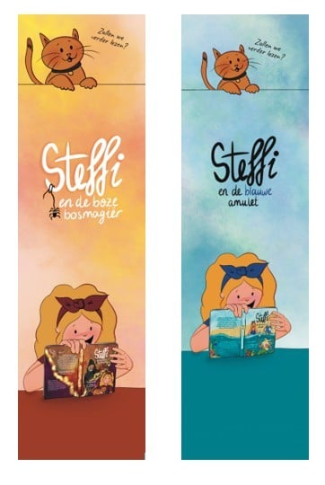 Boekenleggers Steffi (4 stuks)