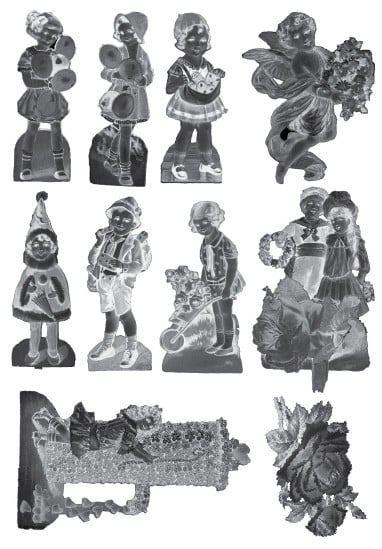 Cyanotype negatieven: poezieplaatjes