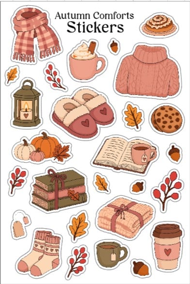 Autumn Comforts stickervel - 153823 Autumn Comforts stickervel