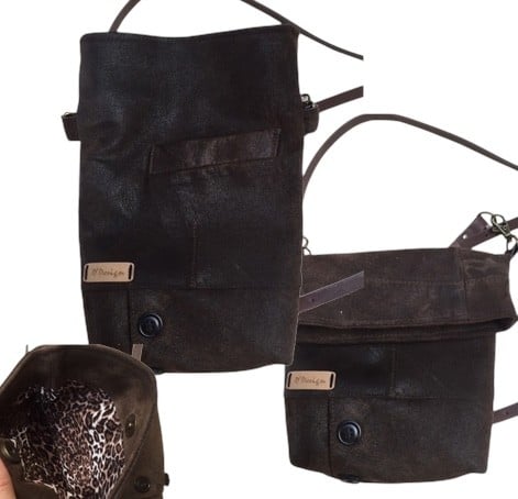 Tassen met een verhaal – Herinneringstassen van vintage kleding & leer Handgemaakt van gerecycled materiaal met emotionele waarde.
