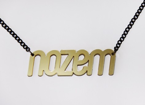 Nozem! naamketting (goud) - 104664 Nozem! naamketting (goud)