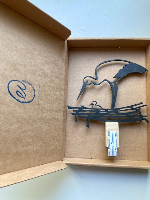 oievaar op nest – houten wanddecoratie voor aan de muur | Symbool voor nieuw leven, en nieuw begin.