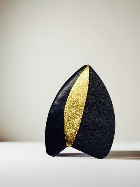 Unieke ring - Noire - verstelbare polymeerklei ring