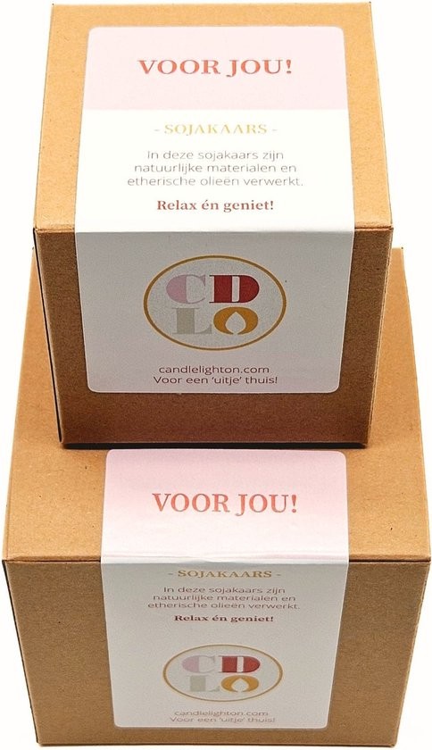 Geurkaars met edelstenen - Lekker thuis - honing calciet & toermalijn
