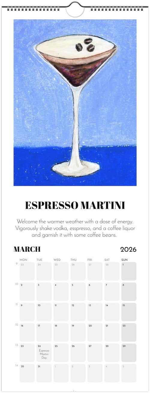 Cocktail Kalendar 2026 - 109070 Cocktail Kalender 2026