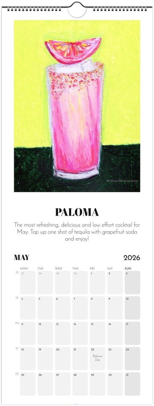 Cocktail Kalendar 2026 - 109072 Cocktail Kalender 2026