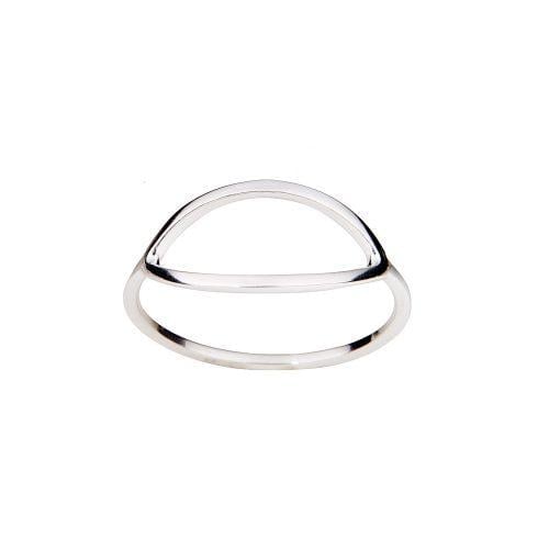 Silver Oval Ring