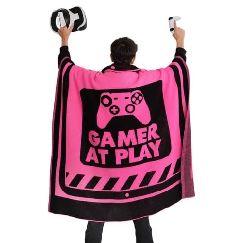 Game Deken – Gamer at Play – Neon Fuchsia – 130×170 cm