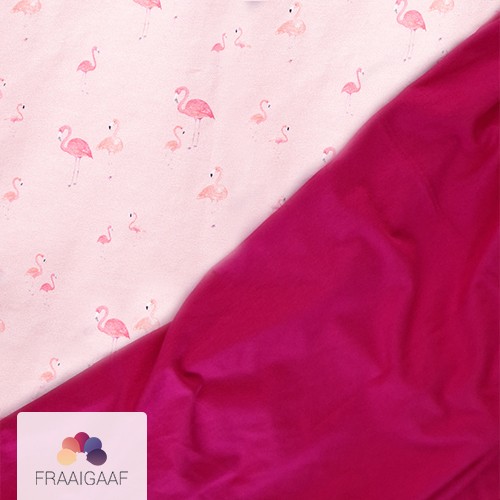 Poppenslaapzak Flamingrose