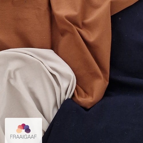 Vlaggenlijn Earth & Sky | Blauw / (roest) Bruin / Terracotta / Beige slinger met driehoek vlaggetjes gemaakt van stof