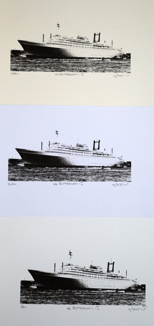 Monocolor zeefdruk s.s. Rotterdam - I