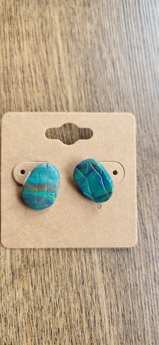 JuWen 2 Oorbellen Uniek handwerk in polymeerklei , een sieraad voor jou of als cadeau