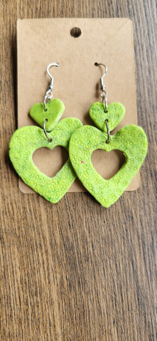 JuWen 2 Oorbellen Uniek handwerk in polymeerklei , een sieraad voor jou of als cadeau