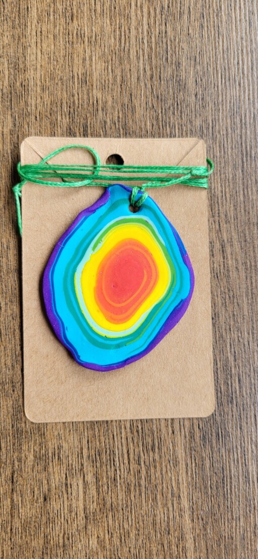 JuWen 2 Oorbellen Uniek handwerk in polymeerklei , een sieraad voor jou of als cadeau
