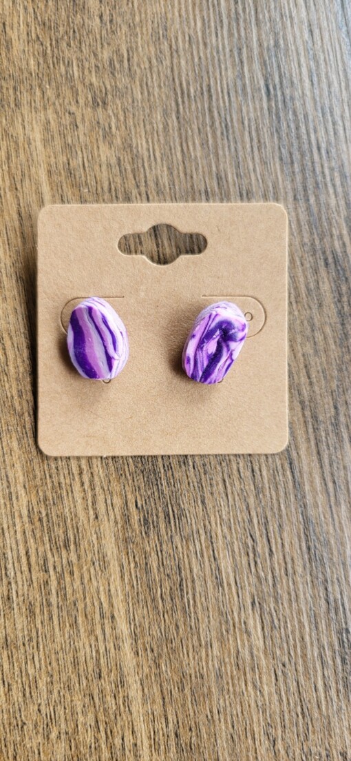 JuWen 2 Oorbellen Uniek handwerk in polymeerklei , een sieraad voor jou of als cadeau