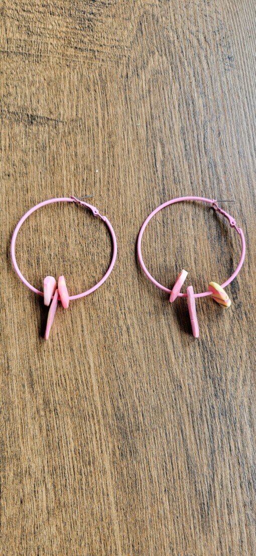 JuWen 2 Oorbellen Uniek handwerk in polymeerklei , een sieraad voor jou of als cadeau