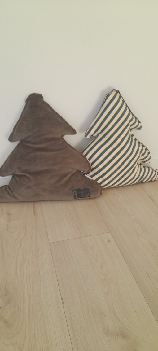 Cozy stoffen kerstboom kussen