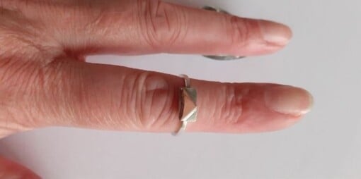Mountain, zilveren ring met koper