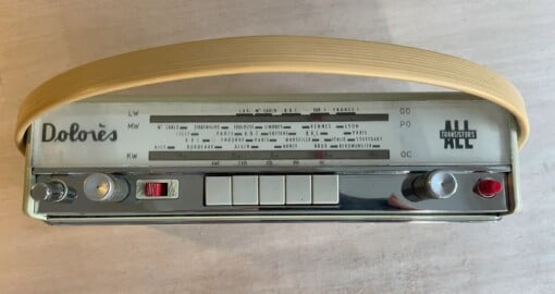 Vintage bluetooth radio Optalex uit 1969