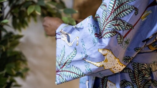 Kimono - Unisex - One size fits all - Jaipur Breeze Collection - Paarsblauw