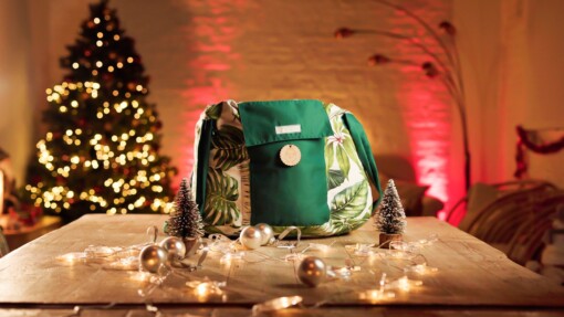 De wollige hooikist /ecologische slowcooker /koelbox - green leaves