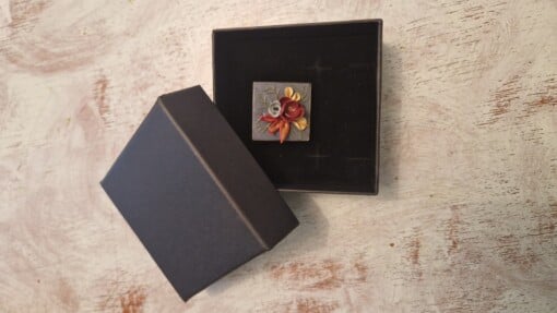 Exclusieve verstelbare ring met bloemen