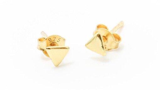 Gold Plated Triangle Earbud