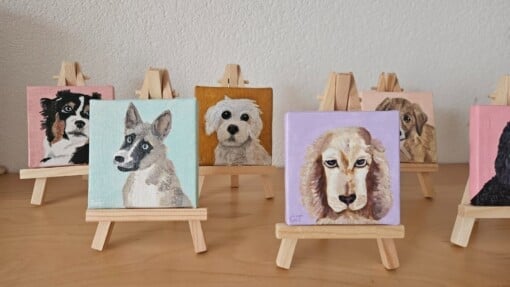Gepersonaliseerd puppyportret