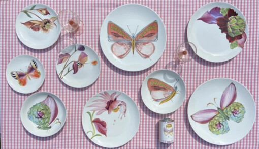 Botanical Wonders - Set van 4 dinerborden