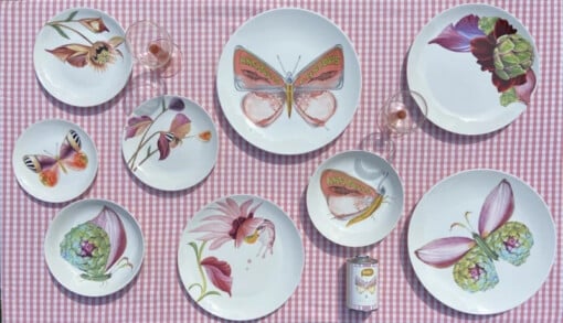 Botanical Wonders - Set van 4 ontbijtborden