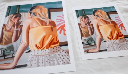 Print The powder room